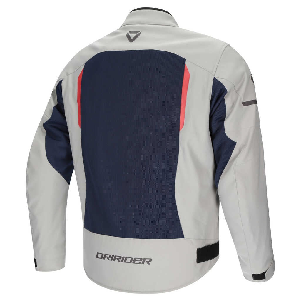 DriRider Air-Ride 6 Light Grey/Navy/Red Textile Jacket