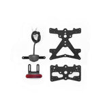 Rizoma Fox License Plate Support Kit Black for Honda Africa Twin 18-19