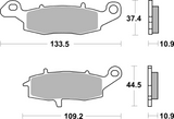 Brembo B-07KA15SP Road (SP) Sintered Rear Brake Pad (07KA15.SP)