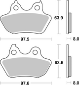 Brembo B-07HD18SP Road (SP) Sintered Rear Brake Pad (07HD18.SP)