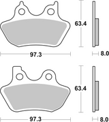 Brembo B-07HD16SA Road (SP) Sintered Rear Brake Pad (07HD16.SA)