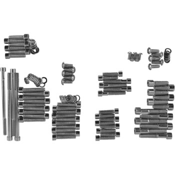 Drag Specialties DS-2401-0563 Polished Allen Head Show Bike Kit Black Chrome for Harley-Davidson Softail 07-17/Dyna 06-17