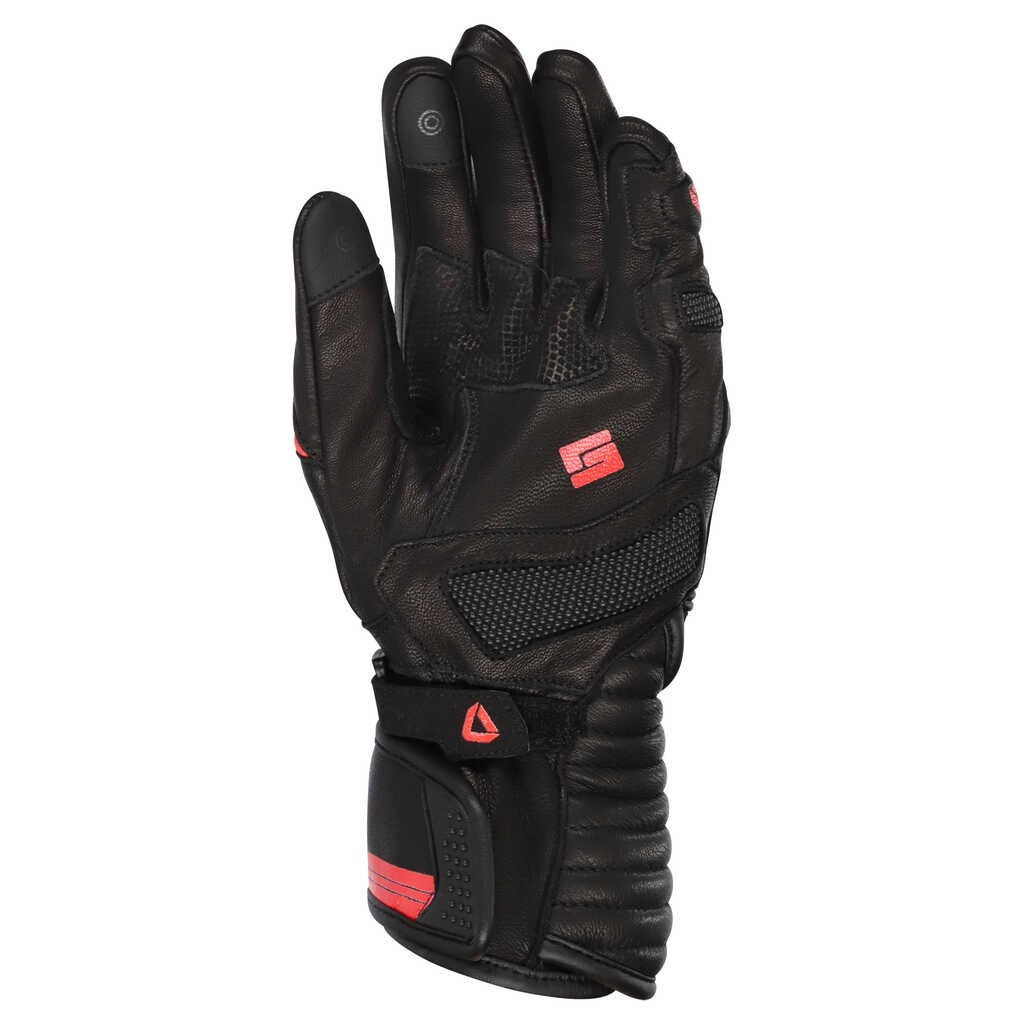 DriRider Torque Long Cuff Black/Red Gloves