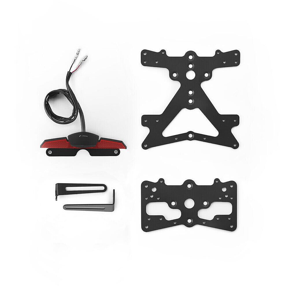 Rizoma Fox License Plate Support Kit Black for Kawasaki Z1000 14-20