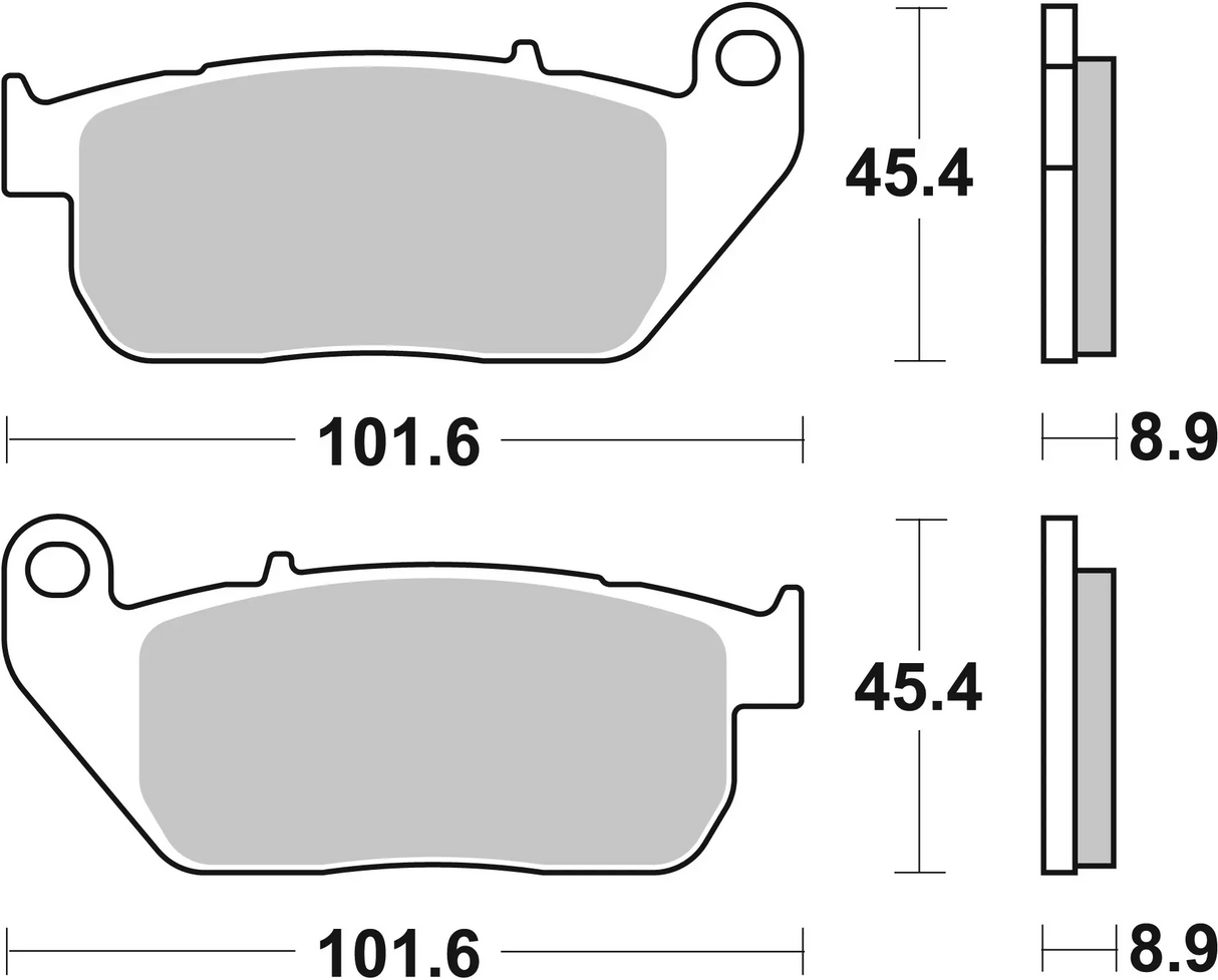 Brembo B-07HD13SA Road (SA) Sintered Front Brake Pad (07HD13.SA)