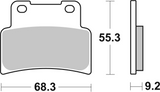 Brembo B-07GR77SA Road (SA) Sintered Front Brake Pad (07GR77.SA)