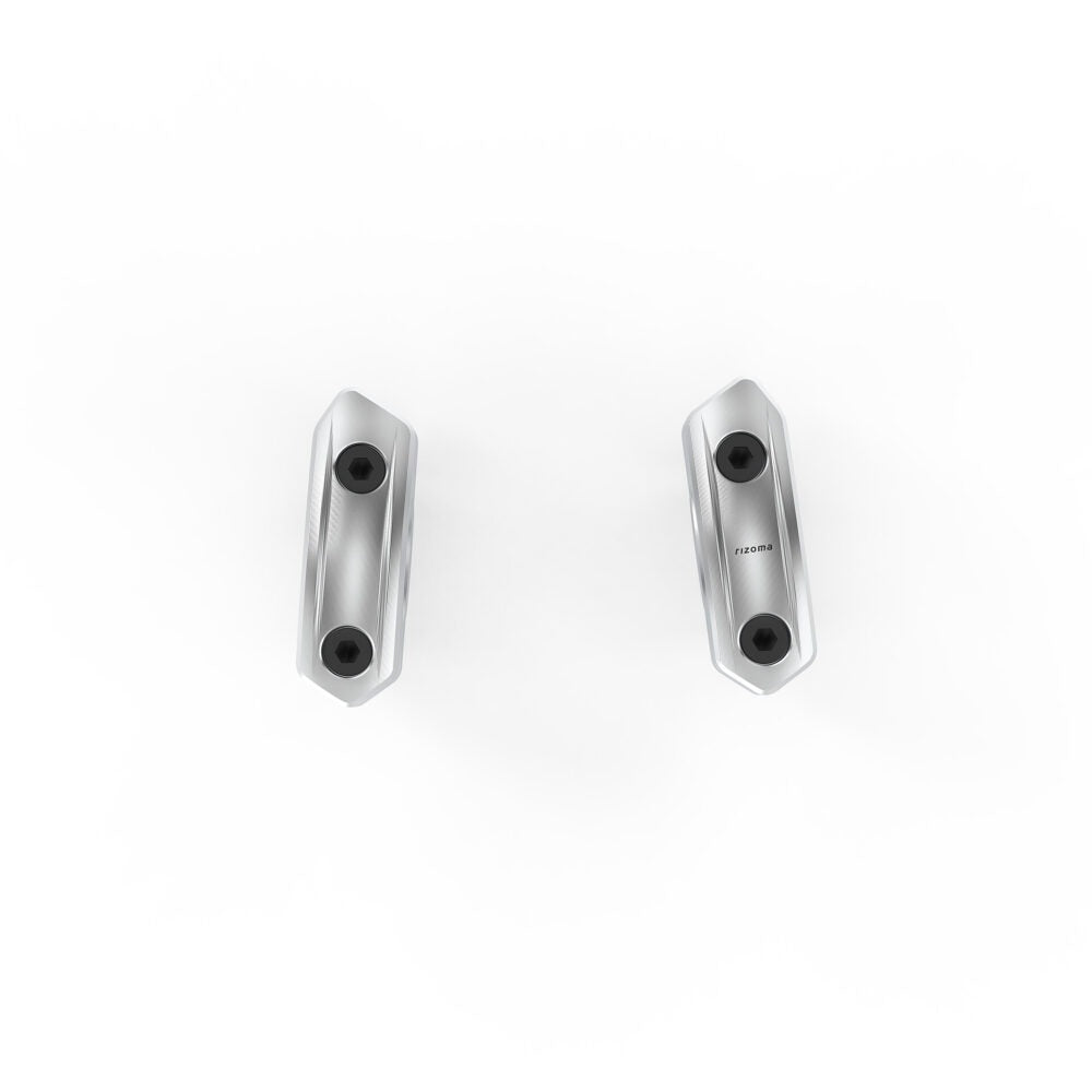 Rizoma R-ZBW111A Raised Risers Silver