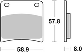 Brembo B-07SU13SA Road (SA) Sintered Front Brake Pad (07SU13.SA)