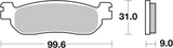 Brembo B-07YA37SP Road (SP) Sintered Rear Brake Pad (07YA37.SP)