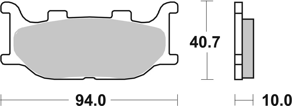Brembo B-07YA34SA Road (SA) Sintered Front Brake Pad (07YA34.SA)