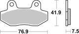Brembo B-07GR12SP Road (SP) Sintered Front/Rear Brake Pad (07GR12.SP)