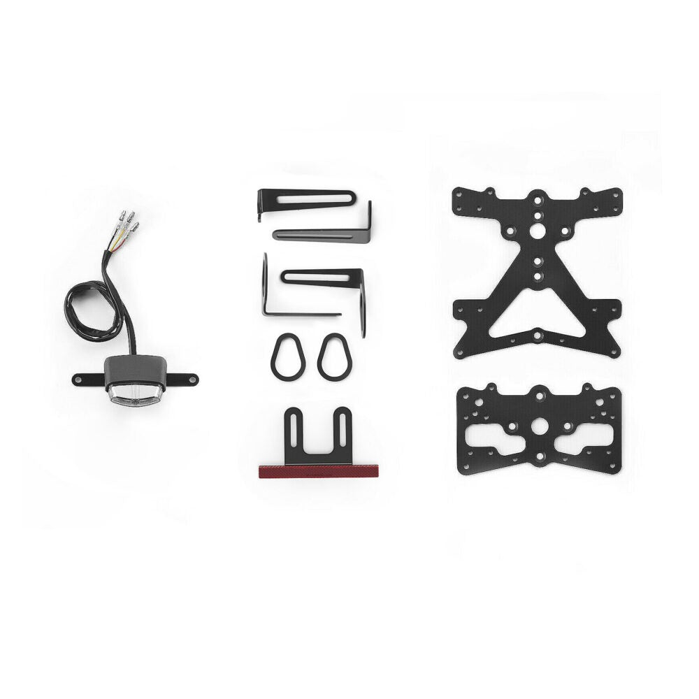 Rizoma Fox License Plate Support Kit Black for Yamaha XSR700 18-20