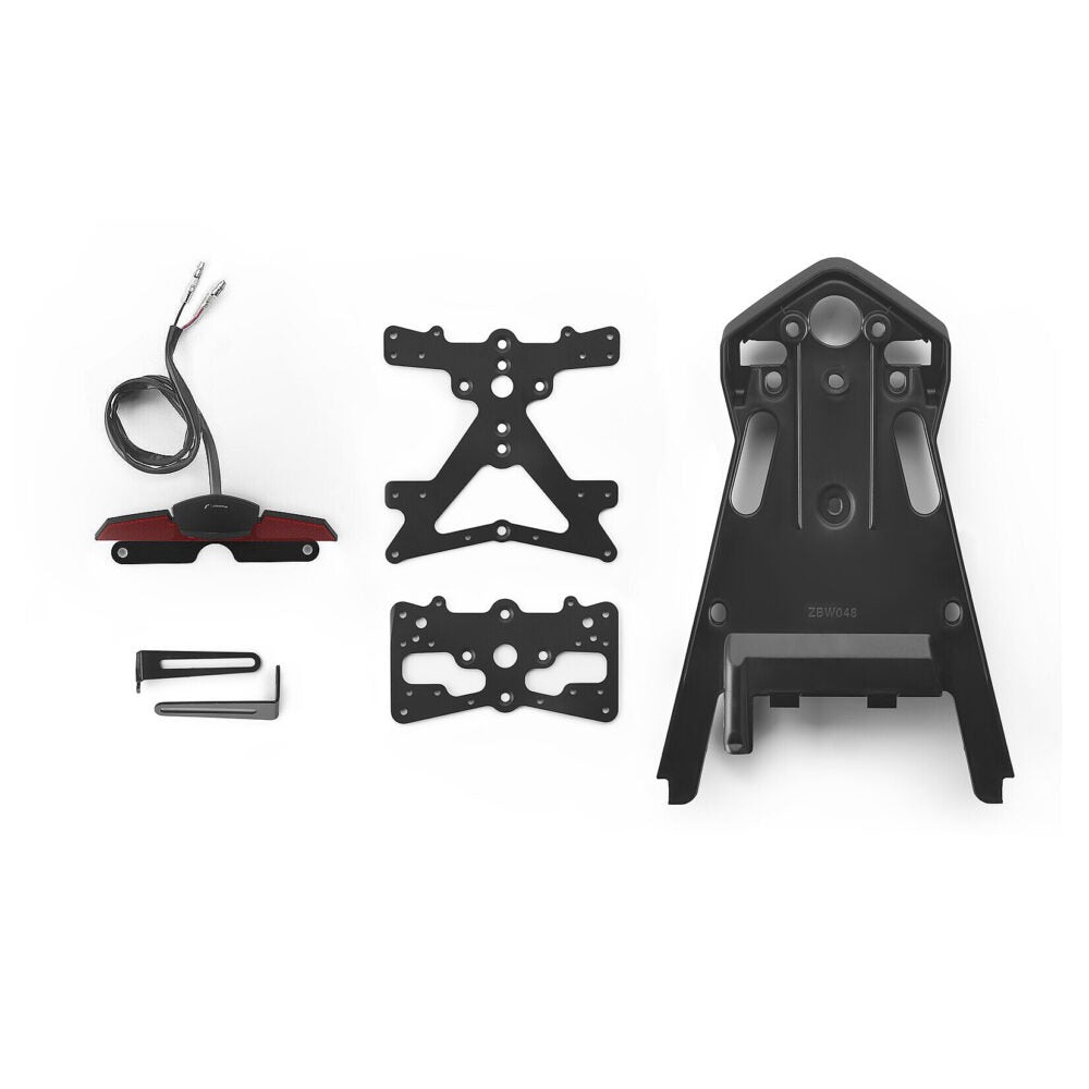 Rizoma Fox License Plate Support Kit Black for BMW R NineT/Pure/Racer/Urban G/S/Scrambler 14-20