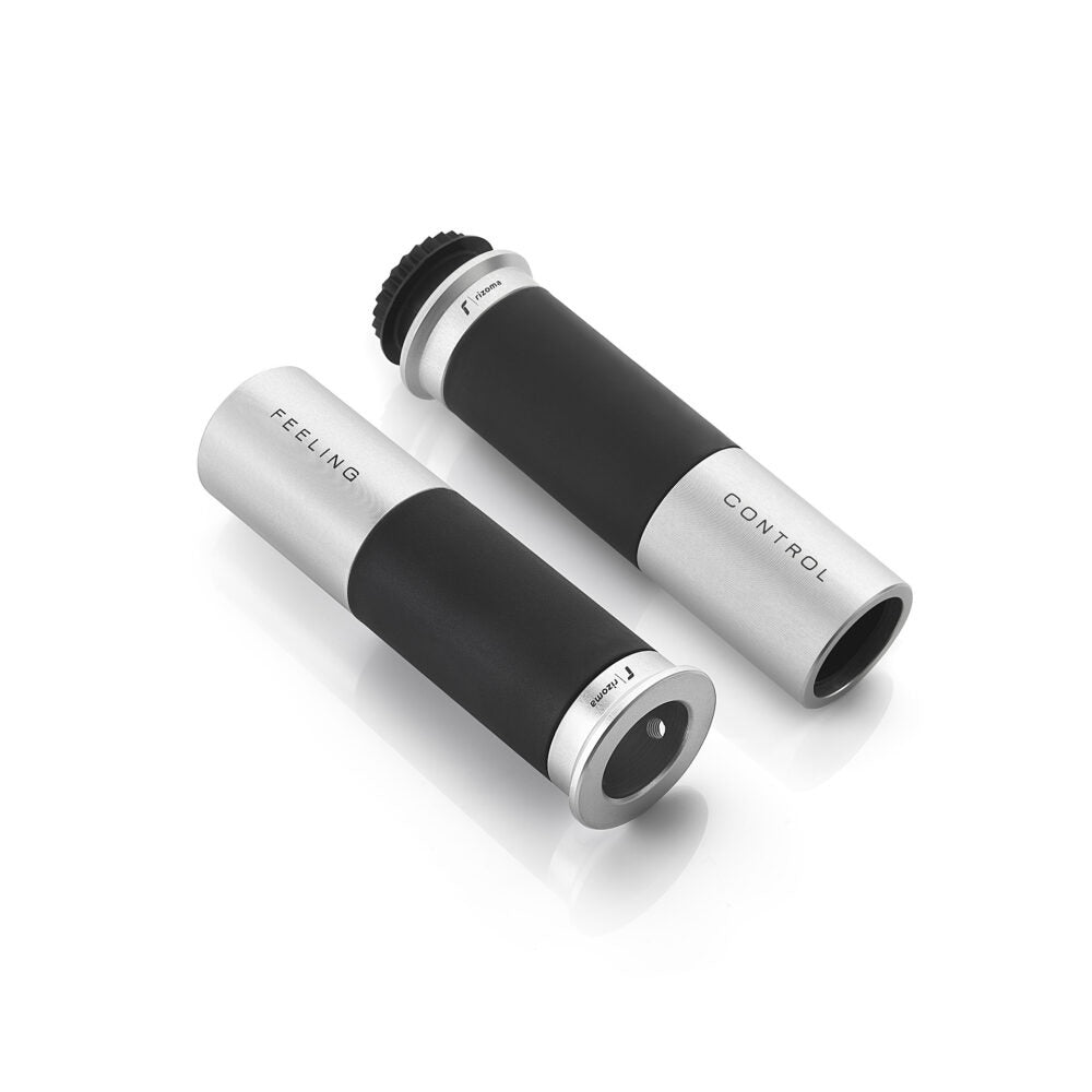 Rizoma Icon Grips Silver for 7/8" Handlebars