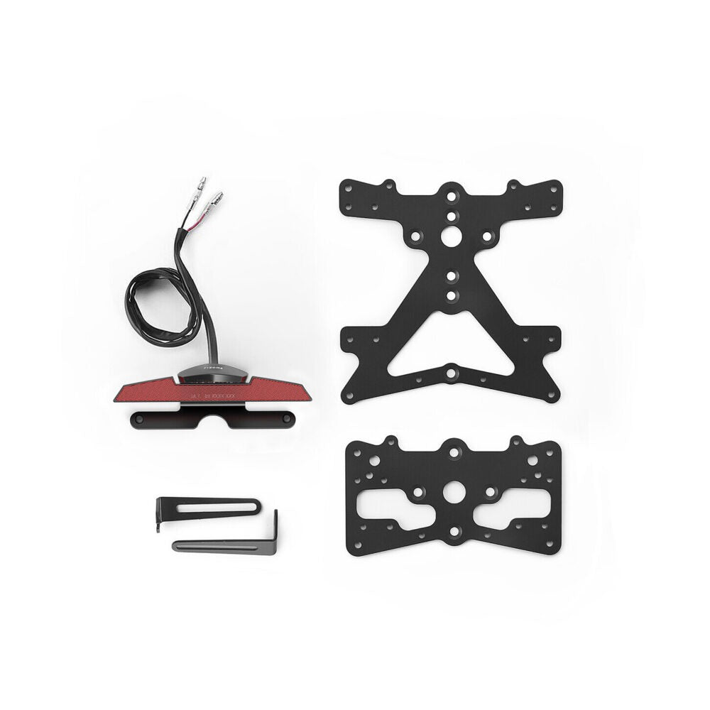 Rizoma Fox License Plate Support Kit Black for Triumph Daytona 675/675 R/Street Triple/Street Triple R 13 -20
