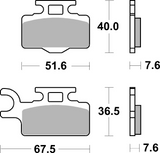 Brembo B-07KA27SD Off Road (SD) Sintered Front Brake Pad (07KA27.SD)