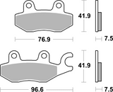 Brembo B-07KA31SA Road (SA) Sintered Front/Rear Brake Pad (07KA31.SA)