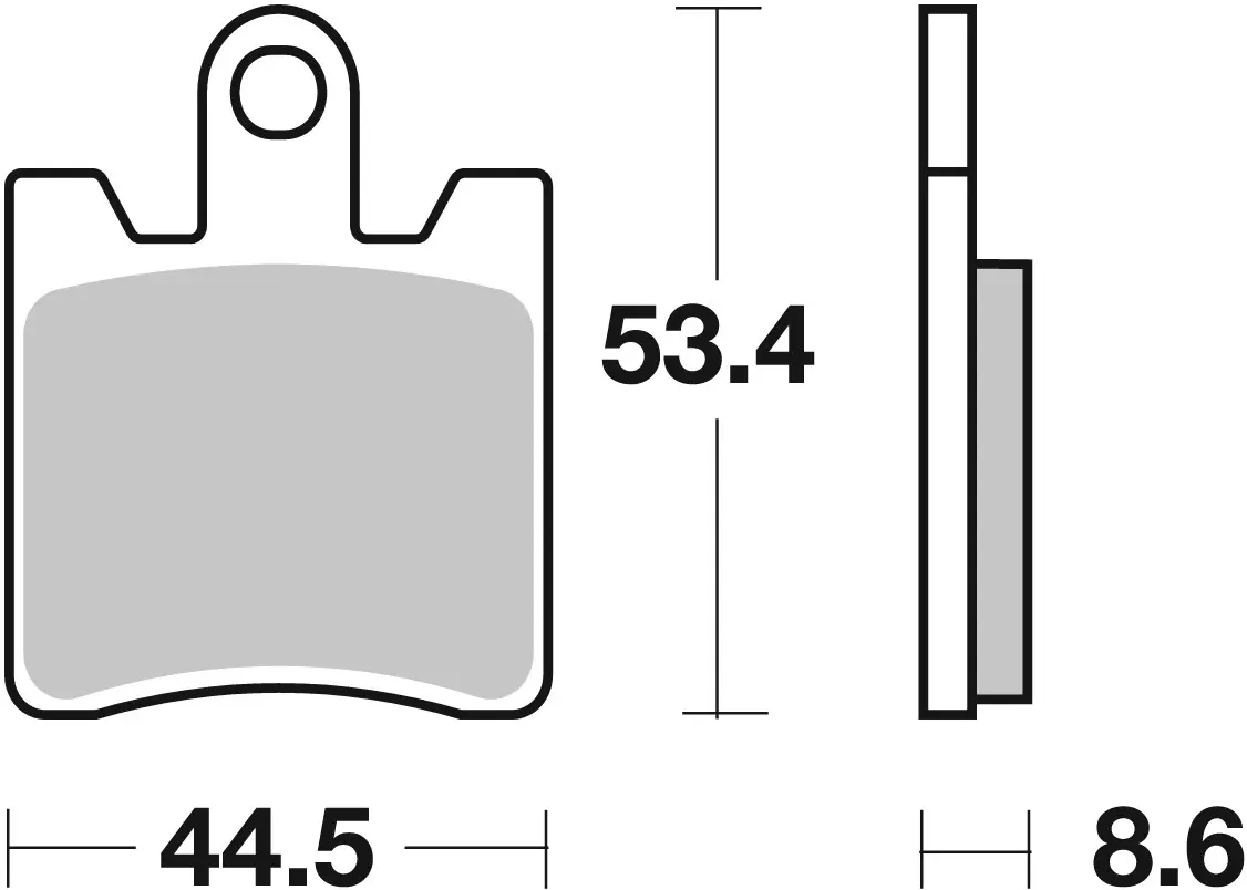 Brembo B-07YA09SA Road (SA) Sintered Front Brake Pad (07YA09.SA)