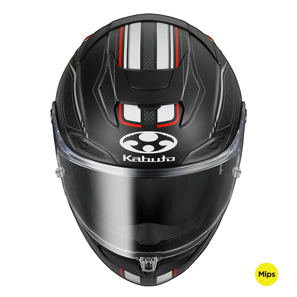 Kabuto F17 GP MIPS Forte Flat Black/Red Helmet