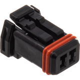 NAMZ Custom Cycle Products NMZ-NJ-2S51 MX-1900 2-Position Socket Housing Black (HD 72906-11)