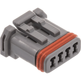NAMZ Custom Cycle Products NMZ-NJ-4S52 MX-1900 4-Position Socket Housing Grey