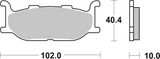 Brembo B-07YA27SA Road (SA) Sintered Front Brake Pad (07YA27.SA)