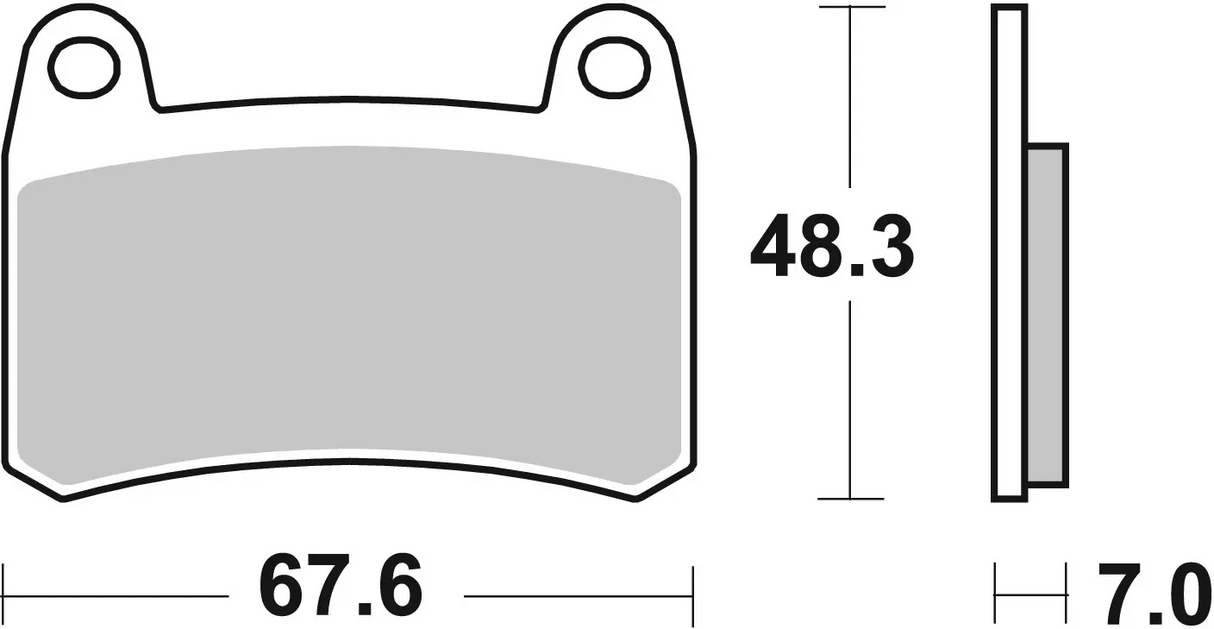 Brembo B-07GR83SA Road (SA) Sintered Front Brake Pad (07GR83.SA)