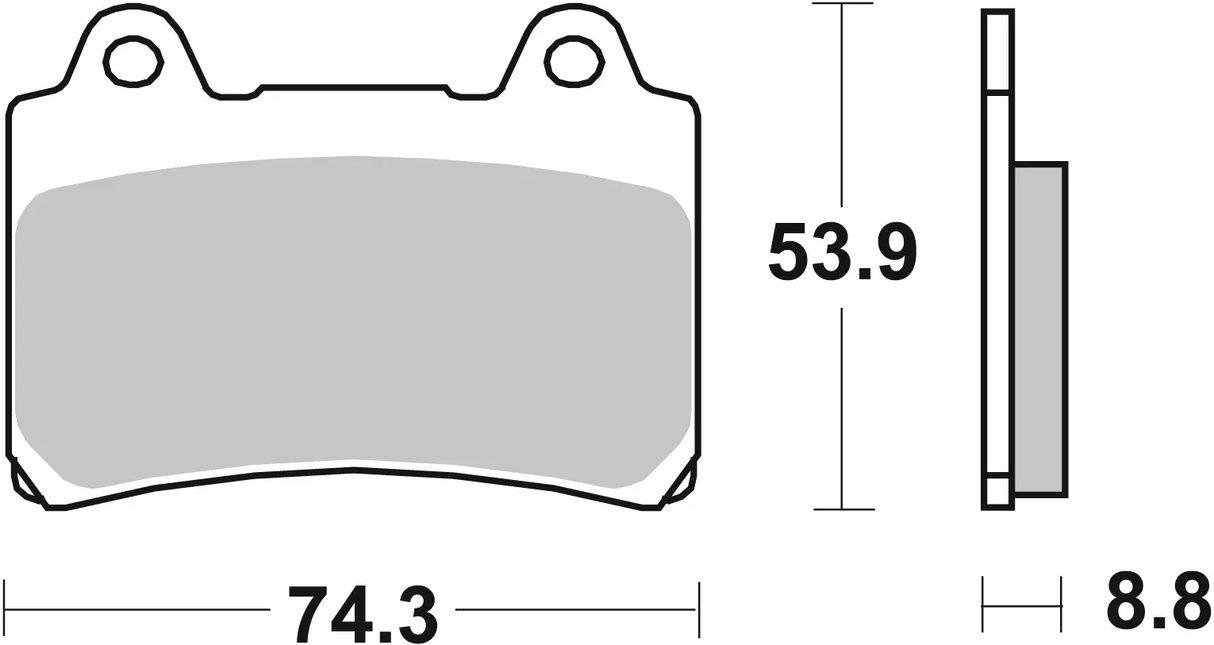 Brembo B-07YA35SA Road (SA) Sintered Front Brake Pad (07YA35.SA)