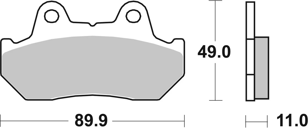 Brembo B-07HO10SA Road (SA) Sintered Front Brake Pad (07HO10.SA)