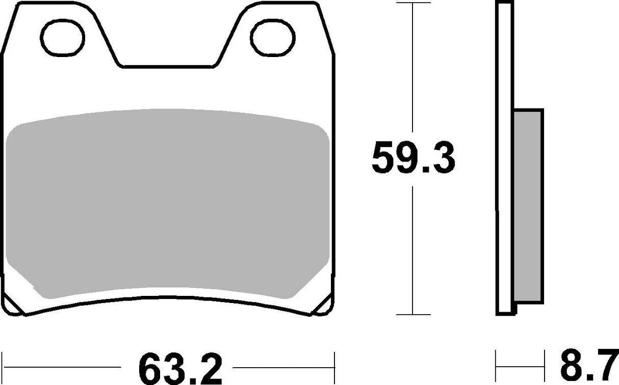 Brembo B-07YA40SP Road (SP) Sintered Rear Brake Pad (07YA40.SP)