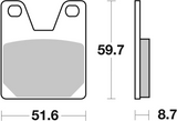 Brembo B-07YA38SP Road (SP) Sintered Rear Brake Pad (07YA38.SP)