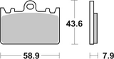Brembo B-07KA14SA Road (SA) Sintered Front Brake Pad (07KA14.SA)
