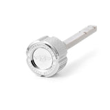 Figurati Designs FIG-FD01-MAGTD-KN-SS Magnetic Transmission Oil Dipstick Knurled Silver for Harley-Davidson Touring 17-24