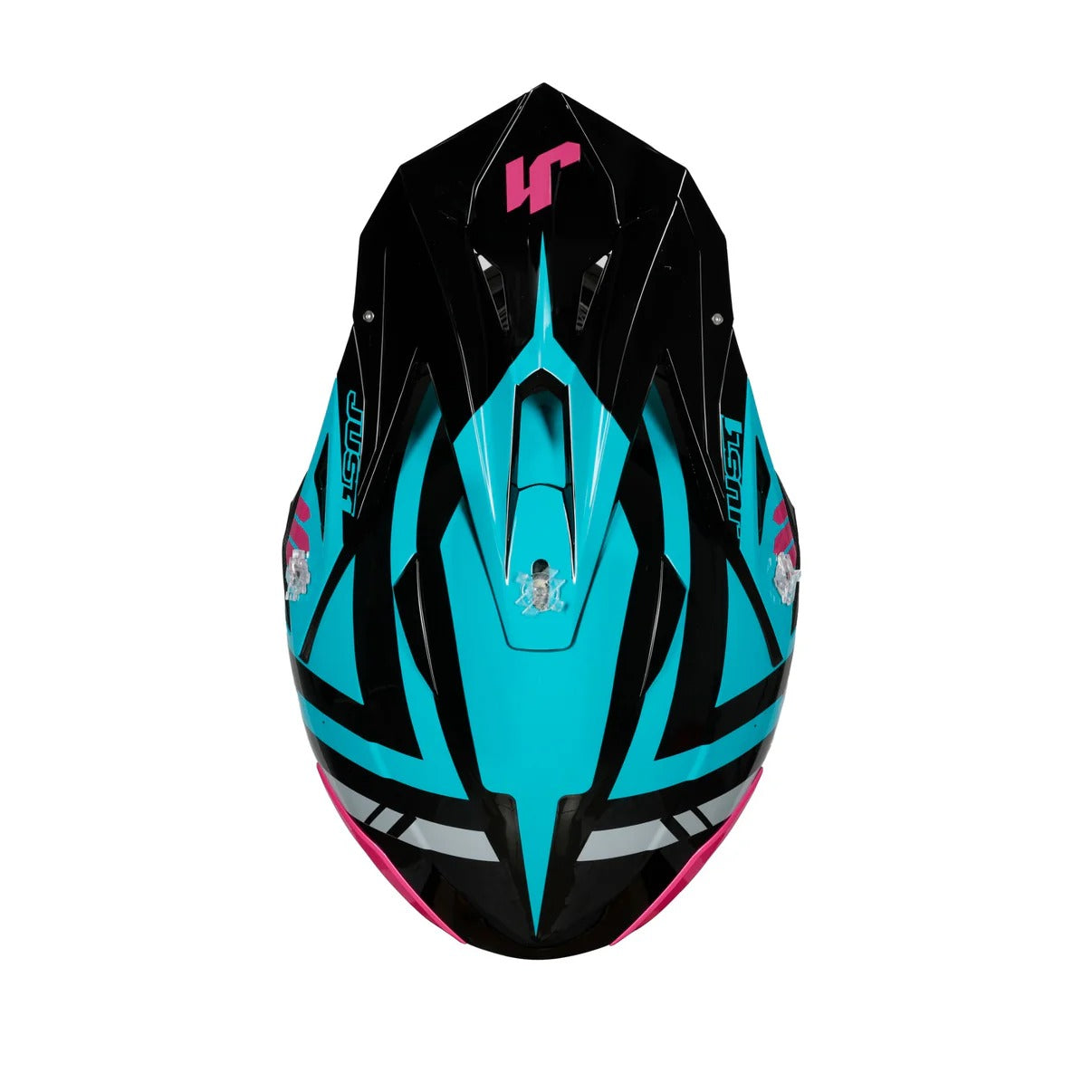 Just1 J39 Marshall Matte Teal/Black/Pink Helmet