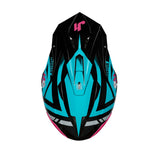 Just1 J39 Marshall Matte Teal/Black/Pink Helmet