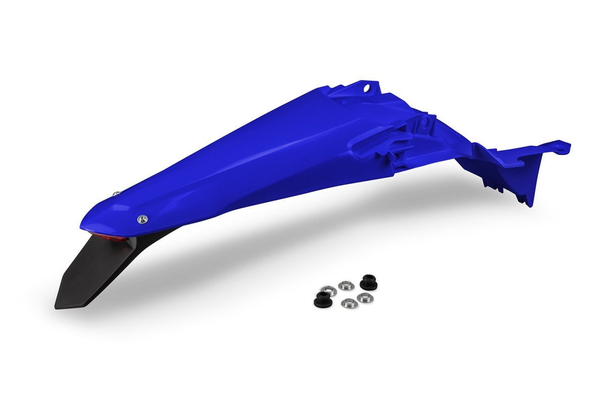 UFO Rear Fender Blue w/LED Tail Light for Yamaha YZ 250 F/YZ 450 FX/WR 450 F 24-Up/YZ 250 FX/WR 250 F 25-Up/YZ 450 F 23-25