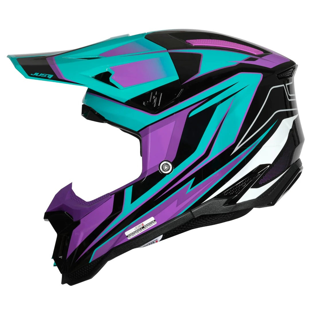 Just1 J40 Speed Gloss Purple/Blue/Black Helmet
