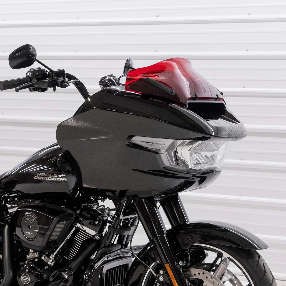 Klock Werks KKC-2310-0925 8" Sports Flare Kolor Windshield Red for Harley-Davidson CVO Road Glide 23-Up/Road Glide 24-Up Models