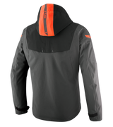 Ixon Burning Anthracite/Black/Neon Red Textile Hoodie Jacket