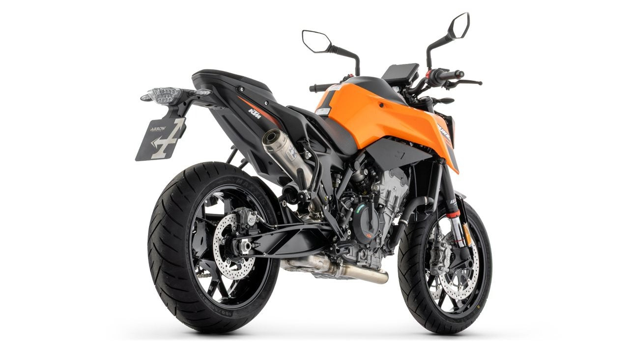 Arrow 77511PR Pro-Race Titanium Slip-On Muffler w/Titanium End Cap for KTM 790 Duke 25-Up