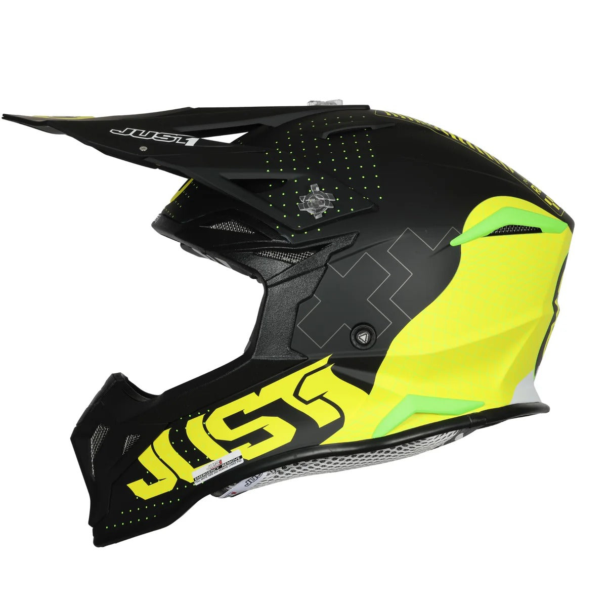 Just1 J39 Xeno Matte Fluro Yellow/Black Helmet