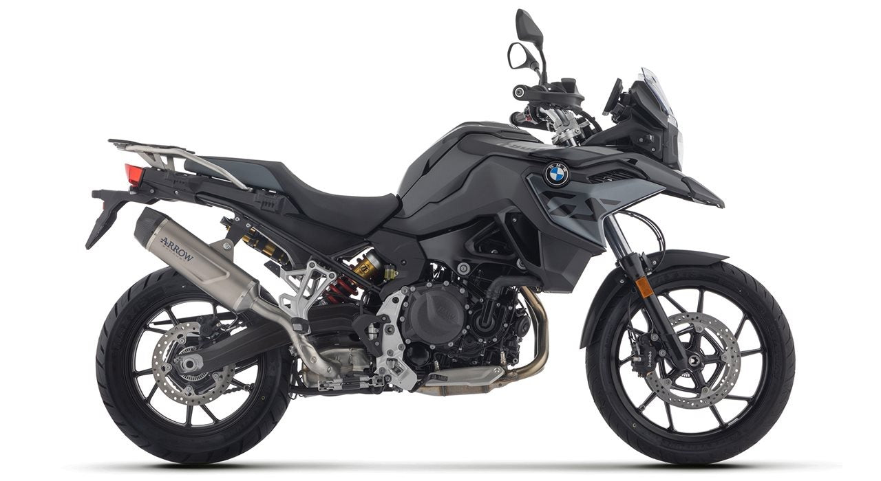 Arrow 72653PK Indy Race Evo Titanium Slip-On Muffler w/Carbon End Cap for BMW F 800 GS/F 900 GS/F 900 GS Adventure 24-Up