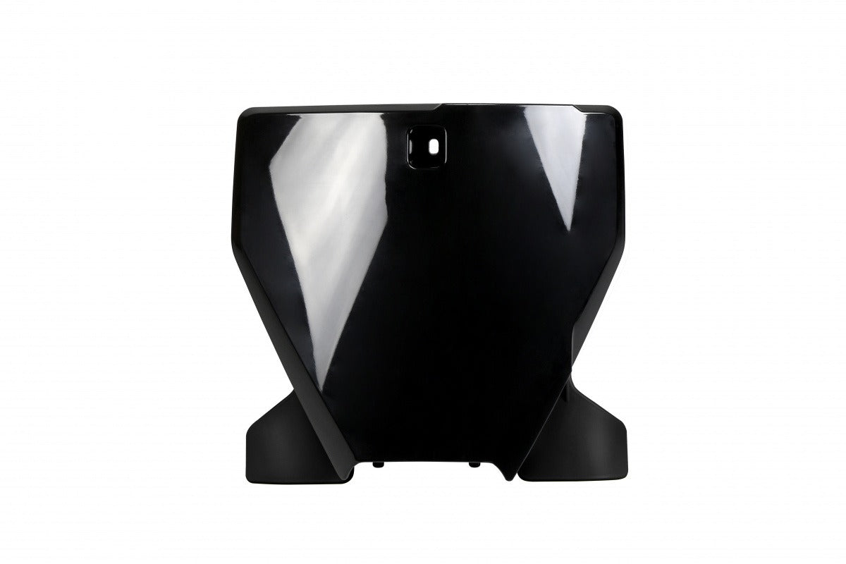 UFO Front Number Plate Black w/Extension for Husqvarna FC 250/FC 350/FC 450/TC 125/TC 250 19-22/FX 350/FX 450/TX 300 20-22