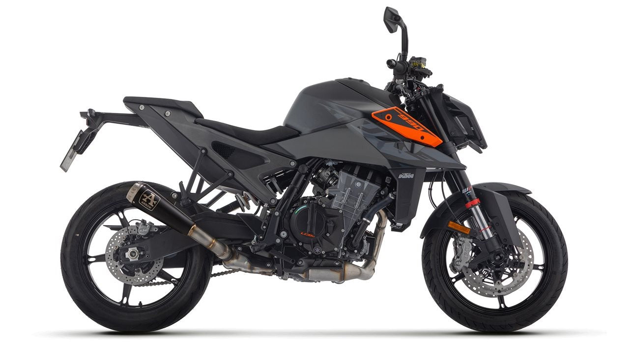 Arrow 71973PRN Pro-Race Nichrom Dark Slip-On Muffler w/Steel End Cap for KTM Duke 990 24-Up