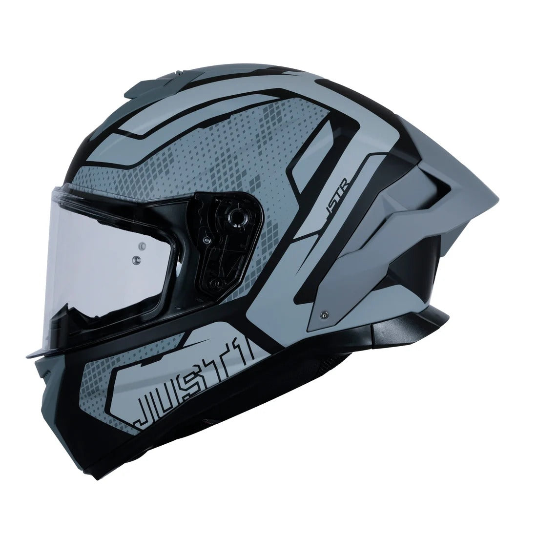 Just1 J-STR Union Matte Grey/Black Helmet