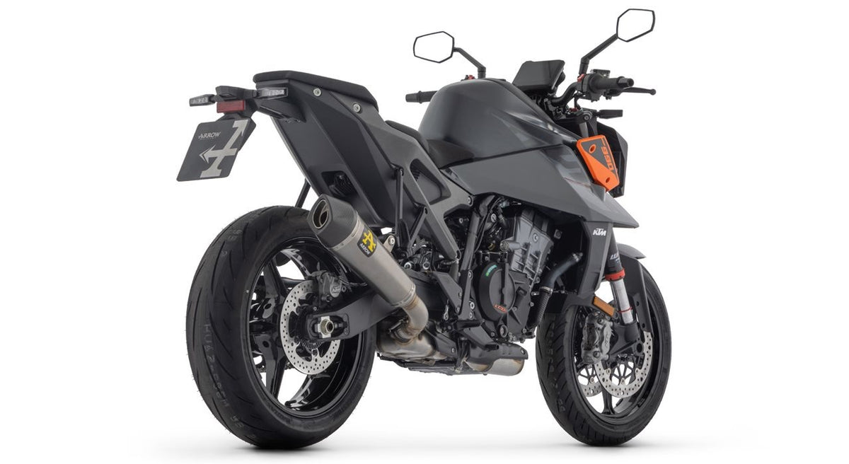Arrow 71973XK X-Kone Titanium Slip-On Muffler w/Carbon End Cap for KTM Duke 990 24-Up