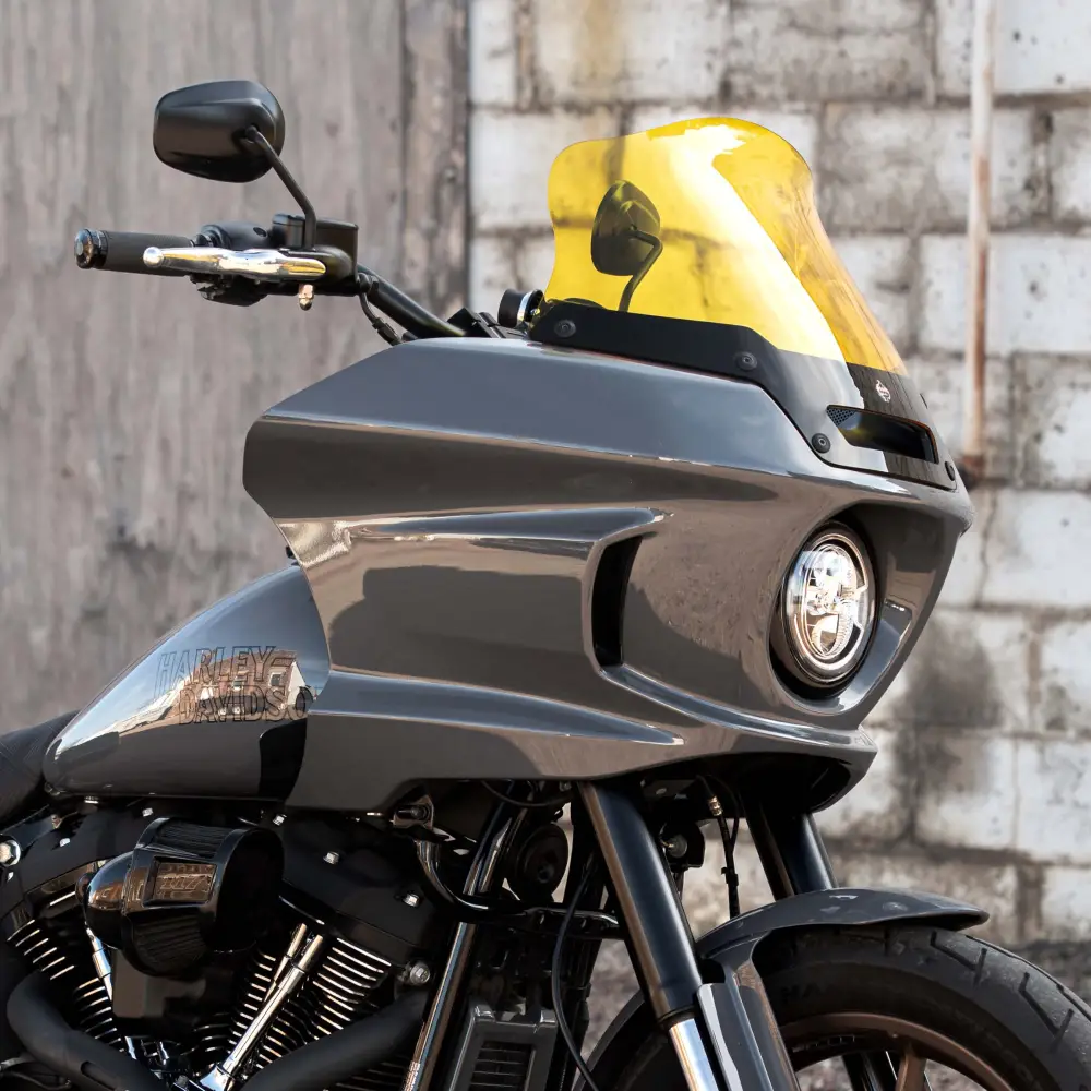Klock Werks KKC-2310-1008 8" Flare Kolor Windshield Yellow Ice for Harley-Davidson Low Rider ST 22-Up Models