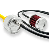 Figurati Designs FIG-FDP01-VM8-KN-S Magnetic Vented Dipstick Knurled Silver for Harley-Davidson Touring 17-Up