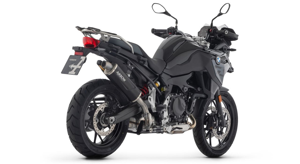 Arrow 72653AON Indy Race Evo Aluminium Dark Slip-On Muffler w/Steel End Cap for BMW F 800 GS/F 900 GS/F 900 GS Adventure 24-Up