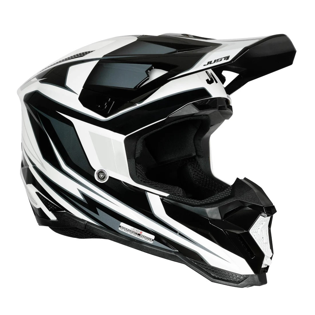 Just1 J40 Speed Gloss Black/White Helmet